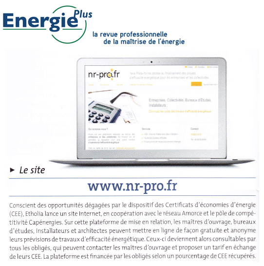 Energie Plus (décembre 2011)