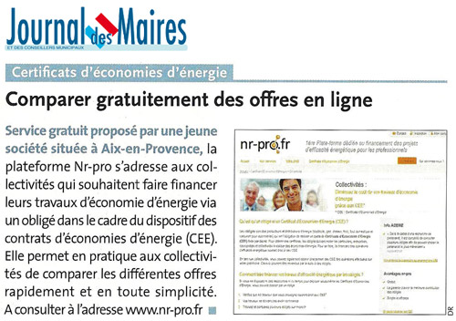 Le journal des maires (juillet 2012)