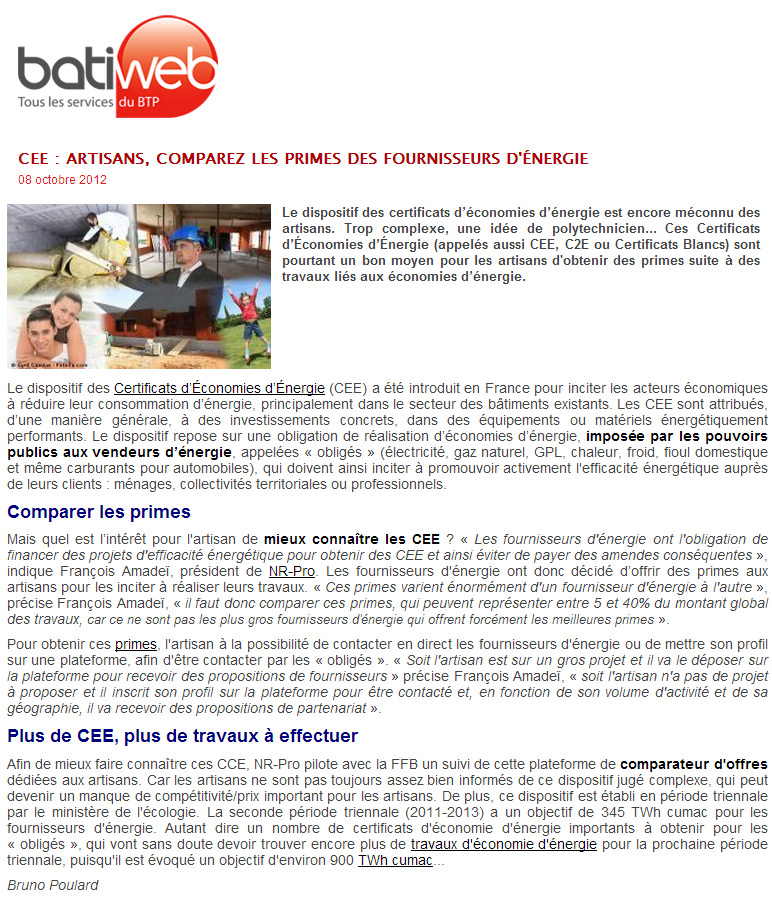 Batiweb (octobre 2012)