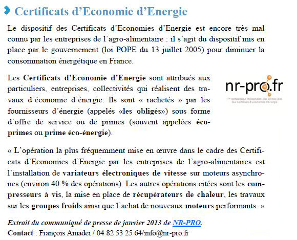 Agria, pôle agro-alimentaire lorrain - Février 2013