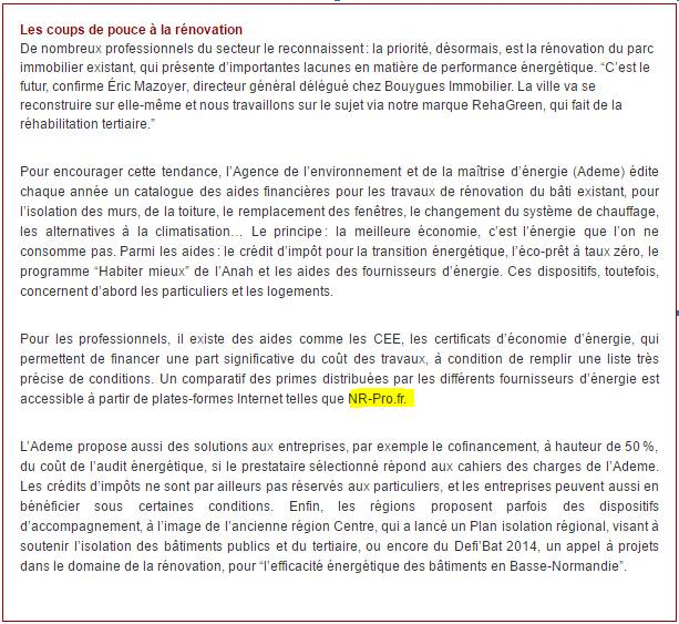 Le Nouvel economiste Mai 2016